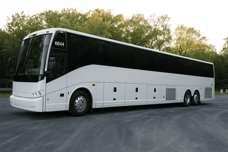exterior of Pompano Beach Coach Bus Service coach bus