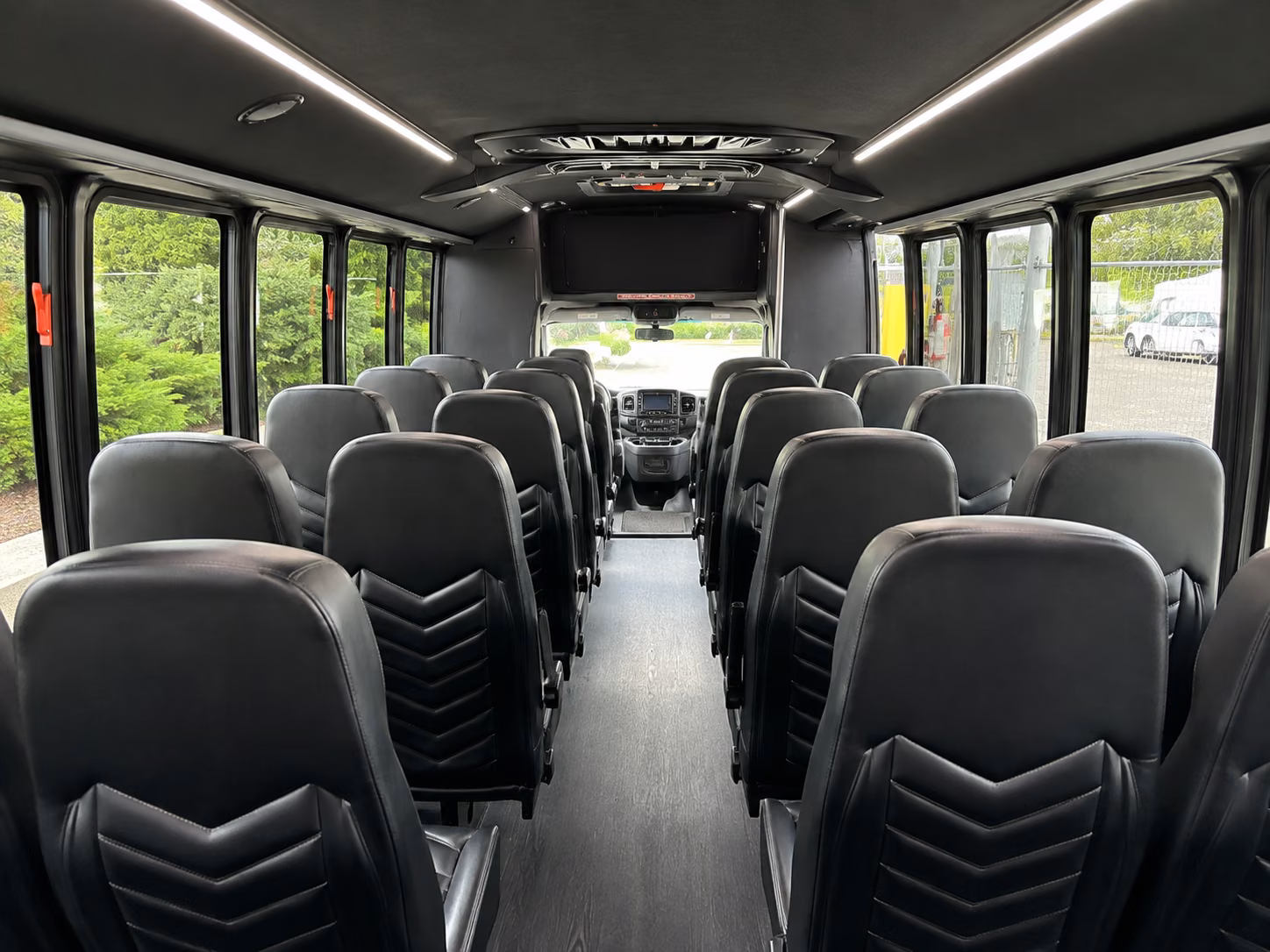pompano beach 18 passenger minibus inside