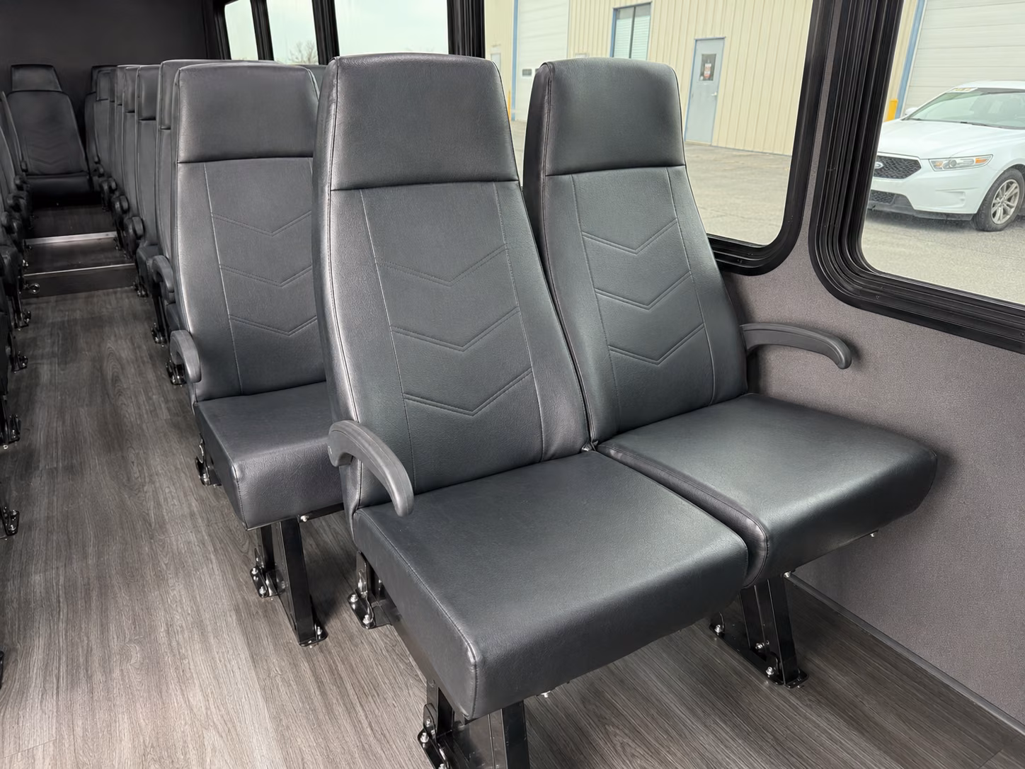 pompano beach 18 passenger minibus interior