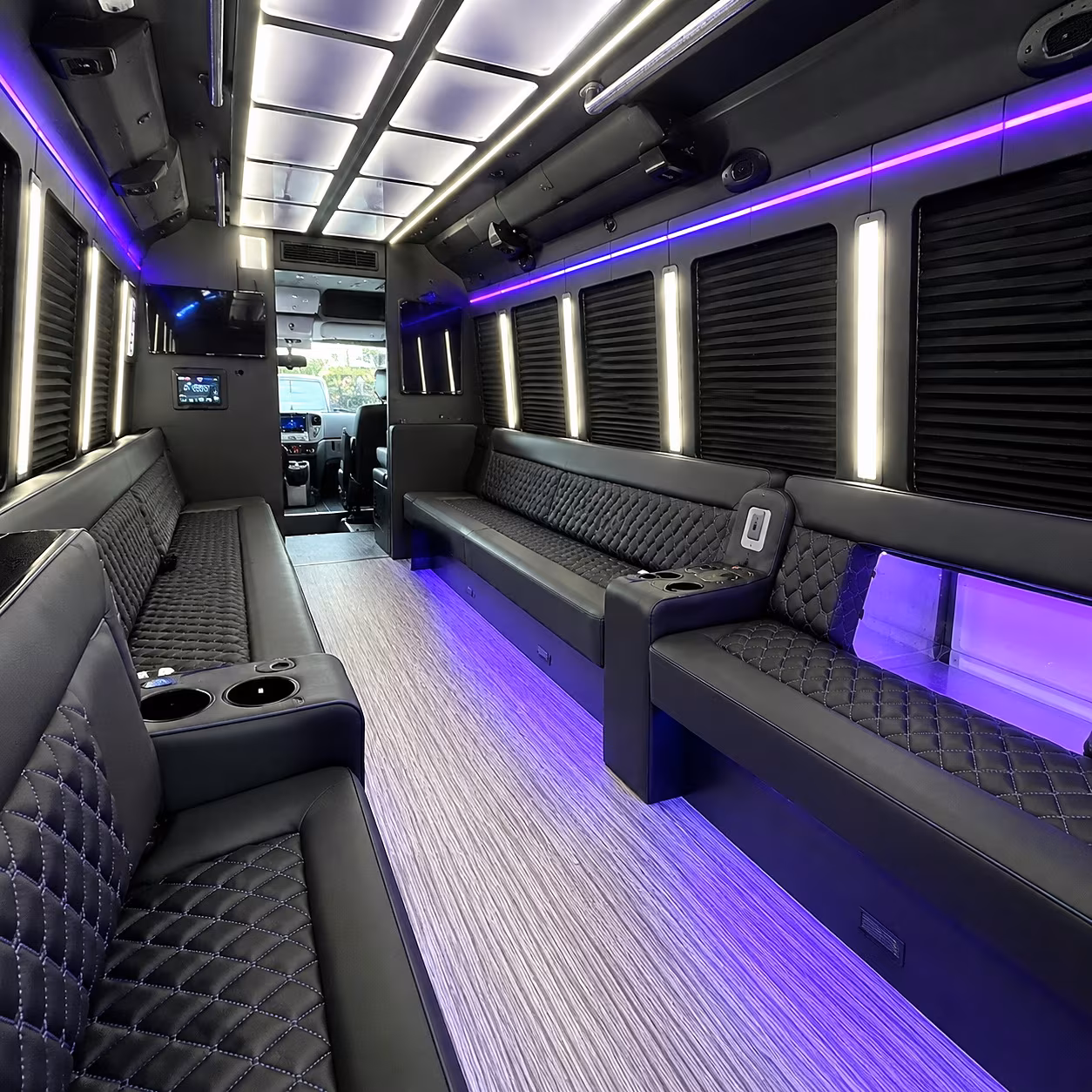pompano beach party bus interior