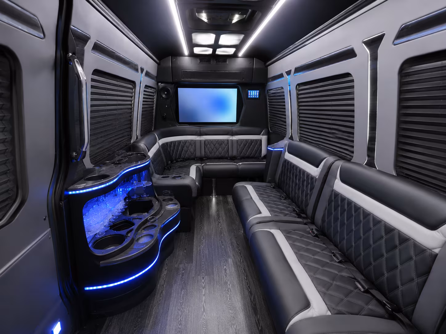 pompano beach sprinter limousine inside